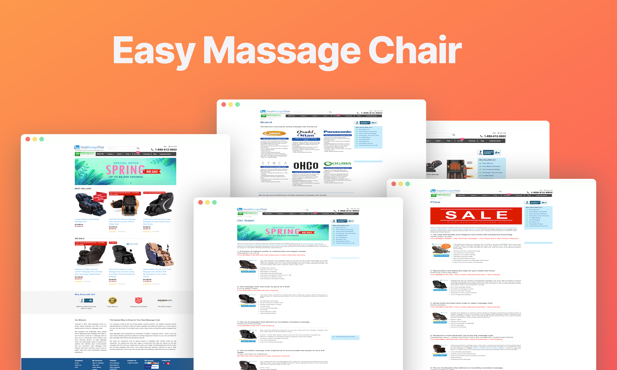 Easy Massage Chair - E-Commerce